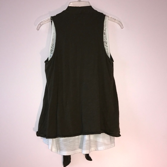 Dark Olive Summer Vest - Picture 5 of 6